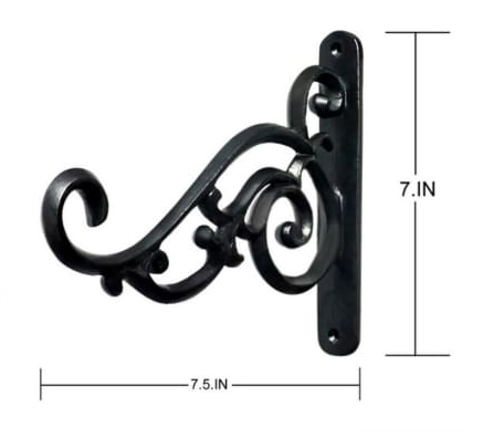 Wall Hanging Plant Bracket - Black45